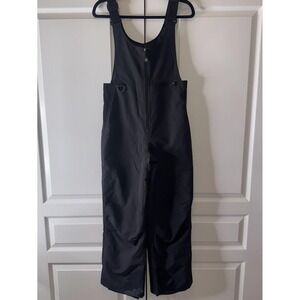 Mountain Tek Snow Pants Mens Large Black Insulated Bib Ski Elastic Waist Lined